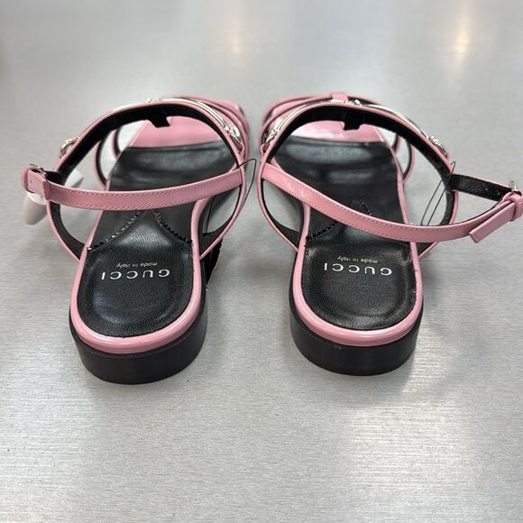 Gucci Women's Pink Strappy Sandals - Picture 6 of 6